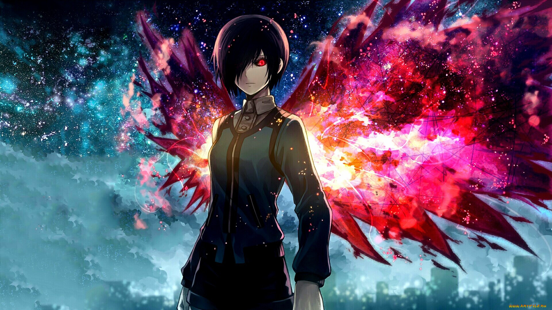 , tokyo ghoul, kirishima, touka, , , anime, art, tokyo, ghoul